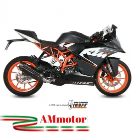 Scarico Completo Mivv Ktm Rc 125 Terminale Suono Black Moto