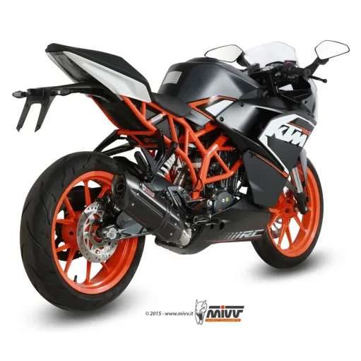 Scarico Completo Mivv Ktm Rc 125 Terminale Suono Black Moto