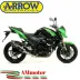 Terminale Di Scarico Arrow Kawasaki Z 750 R 11 - 2014 Slip-On Race-Tech Carbonio Moto Fondello Carbonio