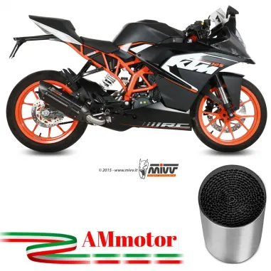 Scarico Completo Mivv Ktm Rc 125 Terminale Suono Black Moto