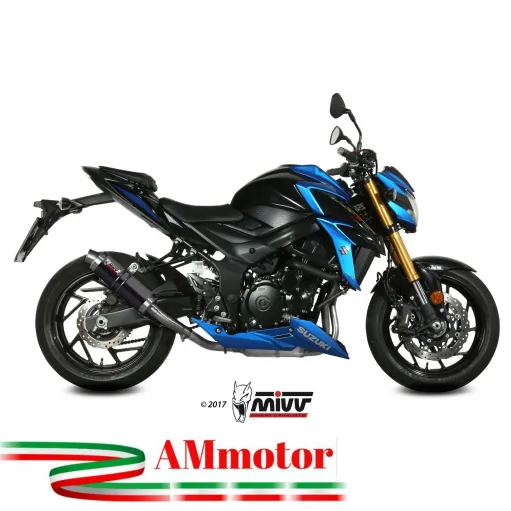 Mivv Suzuki Gsx-S 750 Terminale Di Scarico Marmitta Gp Black Moto Omologato