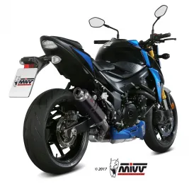 Mivv Suzuki Gsx-S 750 Terminale Di Scarico Marmitta Gp Black Moto Omologato 2