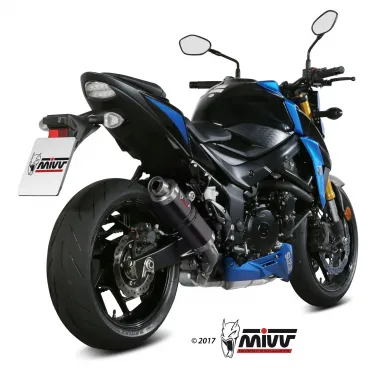 Mivv Suzuki Gsx-S 750 Terminale Di Scarico Marmitta Gp Black Moto Omologato
