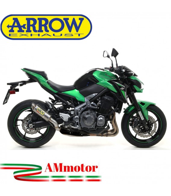 Terminale Di Scarico Arrow Kawasaki Z 900 17 - 2019 Slip-On GP2 Titanio Moto