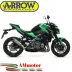 Terminale Di Scarico Arrow Kawasaki Z 900 17 - 2019 Slip-On GP2 Titanio Moto
