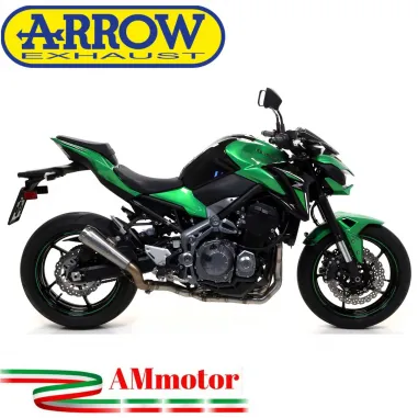 Terminale Di Scarico Arrow Kawasaki Z 900 17 - 2019 Slip-On Pro-Race Titanio Moto