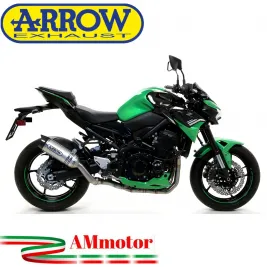 Arrow Kawasaki Z 900 20 - 2024 Terminale Di Scarico Moto Street Thunder Alluminio Fondello Carbonio