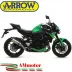 Arrow Kawasaki Z 900 20 - 2024 Terminale Di Scarico Moto Street Thunder Titanio Fondello Carbonio