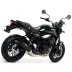 Terminale Di Scarico Arrow Kawasaki Z 900 RS 17 - 2020 Slip-On Rebel Moto Fondello Alluminio Dark