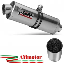 Mivv Suzuki Dl V-Strom 650 Terminale Di Scarico Marmitta Oval Inox Moto 2