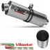 Mivv Suzuki Dl V-Strom 650 Terminale Di Scarico Marmitta Oval Inox Moto