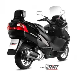 Scarico Completo Mivv Suzuki Burgman 400 Terminale Urban Inox Moto Scooter 2