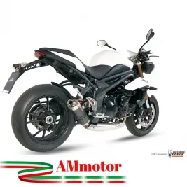 Mivv Triumph Speed Triple 1050 11 - 2015 Terminale Di Scarico Marmitta Gp Carbonio Moto Omologato Basso