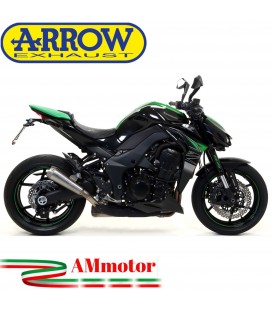 Terminali Di Scarico Arrow Kawasaki Z 1000 17 - 2020 2 Slip-On Pro-Race Nichrom Moto