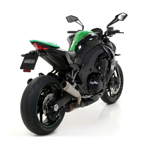 Terminali Di Scarico Arrow Kawasaki Z 1000 17 - 2020 2 Slip-On Pro-Race Nichrom Moto