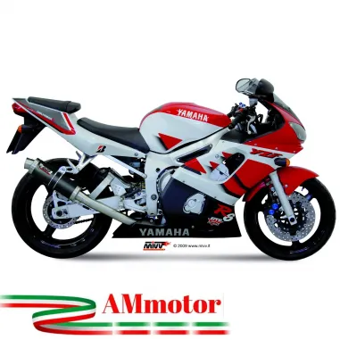 Mivv Yamaha Yzf 600 R6 Terminale Di Scarico Marmitta Gp Carbonio Moto Omologato