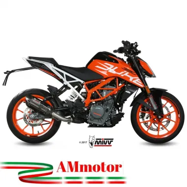 Mivv Ktm 390 Duke 2017 - 2020 Terminale Di Scarico Marmitta Suono Black Moto Omologato