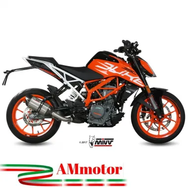 Mivv Ktm 390 Duke 2017 - 2020 Terminale Di Scarico Marmitta Suono Inox Moto Omologato