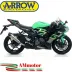 Terminale Di Scarico Arrow Kawasaki ZX-6R 636 19 - 2020 Slip-On X-Kone Moto