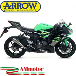 Terminale Di Scarico Arrow Kawasaki ZX-6R 636 19 - 2020 Slip-On Pro-Race Nichrom Moto