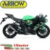 Terminale Di Scarico Arrow Kawasaki ZX-6R 636 19 - 2020 Slip-On Pro-Race Nichrom Moto