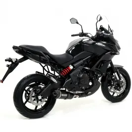 Terminale Di Scarico Arrow Kawasaki Versys 650 15 - 2016 Slip-On Race-Tech Alluminio Dark Moto Fondello Carbonio 2