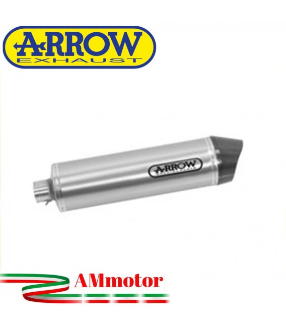 Terminale Di Scarico Arrow Kawasaki Versys 1000 12 - 2014 Slip-On Race-Tech Alluminio Moto Fondello Carbonio