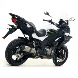 Terminale Di Scarico Arrow Kawasaki Versys 1000 19 - 2020 Slip-On Race-Tech Titanio Moto Fondello Carbonio 2
