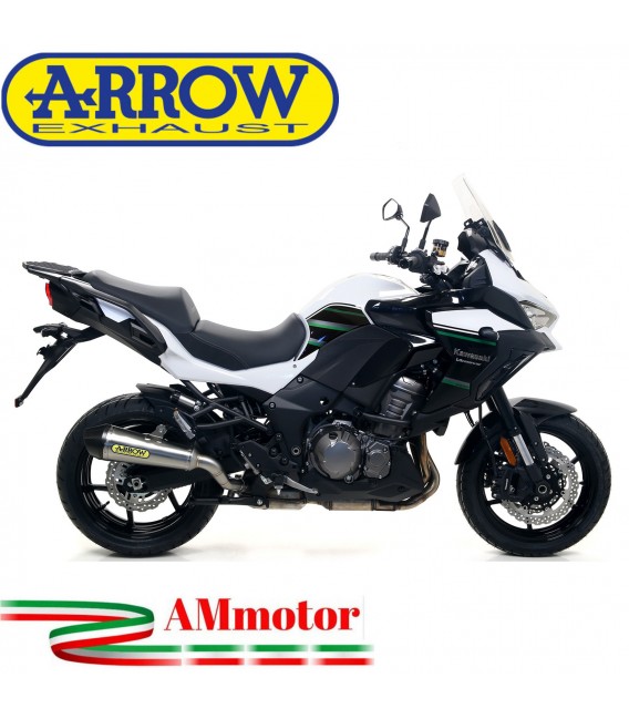 Terminale Di Scarico Arrow Kawasaki Versys 1000 19 - 2020 Slip-On X-Kone Moto