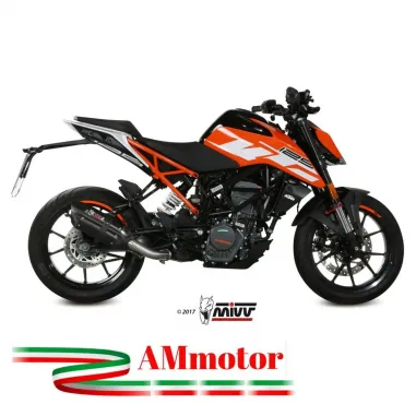 Mivv Ktm 125 Duke 17 - 2020 Terminale Di Scarico Marmitta Suono Black Moto Omologato