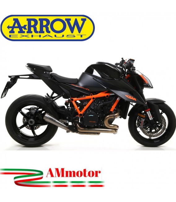 Terminale Di Scarico Arrow Ktm 1290 SuperDuke R 20 - 2023 Slip-On Pro-Race Titanio Moto