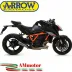 Terminale Di Scarico Arrow Ktm 1290 SuperDuke R 20 - 2023 Slip-On Pro-Race Titanio Moto