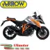 Arrow Ktm 1290 Superduke GT 17 - 2024 Terminale Di Scarico Moto Race-Tech Alluminio Dark