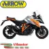 Arrow Ktm 1290 Superduke GT 17 - 2024 Terminale Di Scarico Moto Marmitta Pro-Race Nichrom Dark