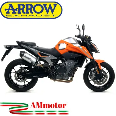 Terminale Di Scarico Arrow Ktm 790 Duke 18 - 2020 Slip-On Race-Tech Alluminio Moto Fondello Carbonio