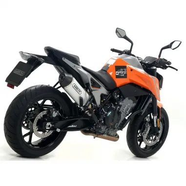 Terminale Di Scarico Arrow Ktm 790 Duke 18 - 2020 Slip-On Race-Tech Alluminio Moto Fondello Carbonio