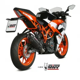 Mivv Ktm Rc 390 Terminale Di Scarico Marmitta Suono Black Moto Omologato 2