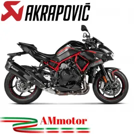 Akrapovic Kawasaki Z H2 Terminale Di Scarico Slip-On Line Titanio Moto Omologato