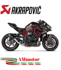 Akrapovic Kawasaki Z H2 Terminale Di Scarico Slip-On Line Titanio Nero Moto Racing