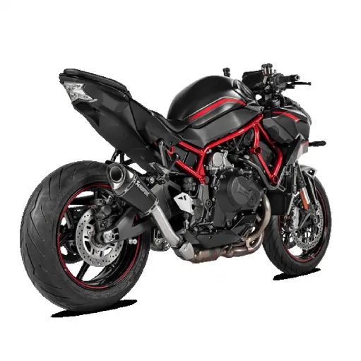 Akrapovic Kawasaki Z H2 Terminale Di Scarico Slip-On Line Titanio Nero Moto Racing