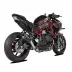Akrapovic Kawasaki Z H2 Terminale Di Scarico Slip-On Line Titanio Nero Moto Racing