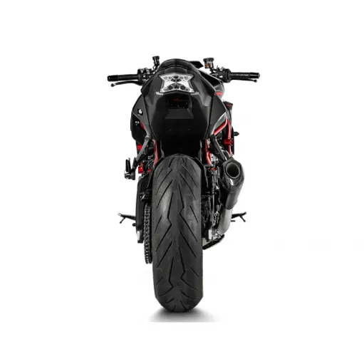 Akrapovic Kawasaki Z H2 Terminale Di Scarico Slip-On Line Titanio Nero Moto Racing