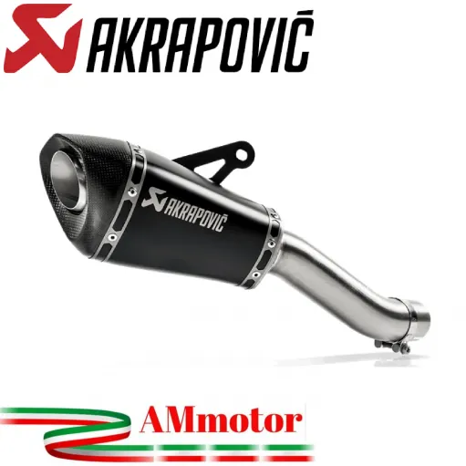 Akrapovic Kawasaki Z H2 Terminale Di Scarico Slip-On Line Titanio Nero Moto Racing
