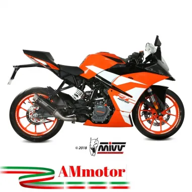 Mivv Ktm Rc 125 Terminale Di Scarico Marmitta Gp Pro Black Moto Omologato