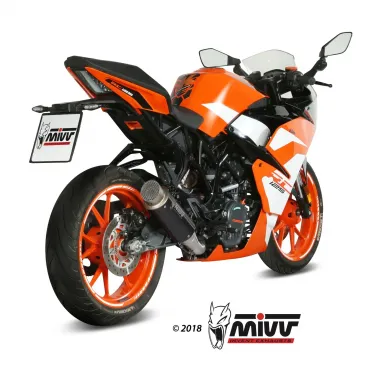 Mivv Ktm Rc 125 Terminale Di Scarico Marmitta Gp Pro Black Moto Omologato