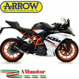 Terminale Di Scarico Arrow Ktm RC 125 17 - 2020 Slip-On GP2 Dark Moto