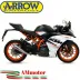 Terminale Di Scarico Arrow Ktm RC 125 17 - 2020 Slip-On Pro-Race Nichrom Moto