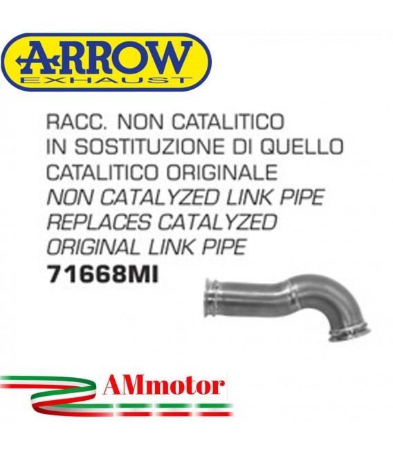 Raccordo Ktm RC 125 17 - 2020 Arrow Moto Tubo Elimina Catalizzatore Non Catalitico