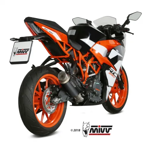 Mivv Ktm Rc 390 Terminale Di Scarico Marmitta Gp Pro Black Moto Omologato