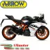 Terminale Di Scarico Arrow Ktm RC 390 17 - 2020 Slip-On GP2 Dark Moto